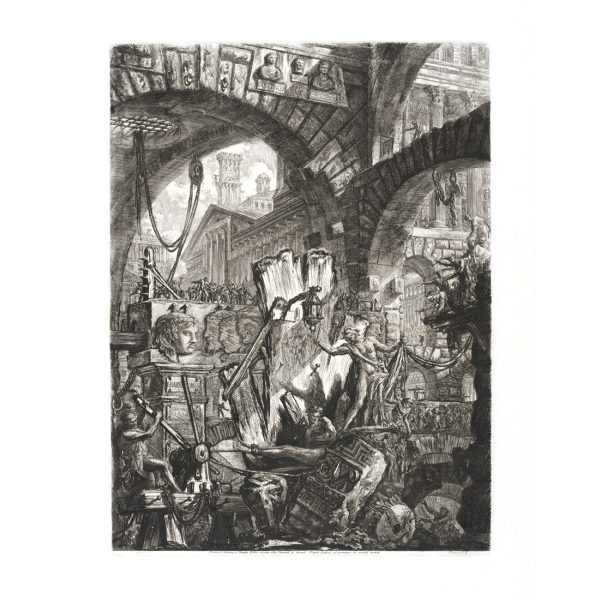 The Man on the Rack. Plate 02. Giovanni Battista Piranesi – Carceri d’Invenzione – Imaginary Prison. Heritage Prints. Museum quality giclee print.