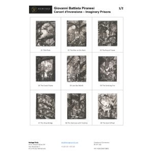 Heritage Prints. Overview Piranesi Carceri d'Invenzione 1/2