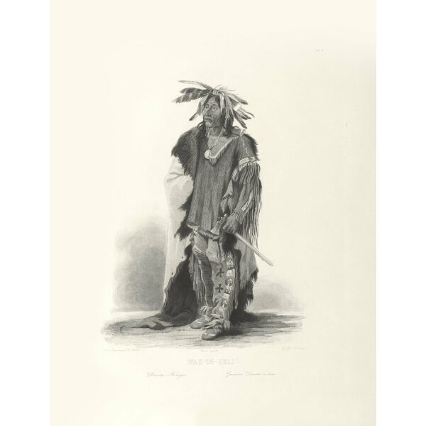 Heritage Prints Bodmer tbl 08 Wak-Tae-Geli, a Sioux Warrior