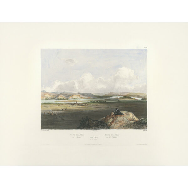 Heritage Prints Bodmer tbl 10 Fort Pierre on the Missouri (color)