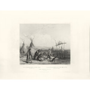 Heritage Prints Bodmer tbl 11 Funeral Scaffold of a Sioux Chief