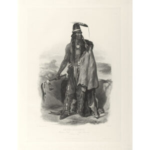 Heritage Prints Bodmer tbl 24 Abdih Hiddish, a Minatarre Chief