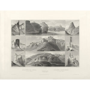 Heritage Prints Bodmer tbl 34 Remarkable Hills on the upper Missouri (1)