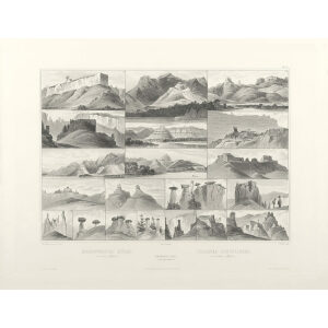 Heritage Prints Bodmer tbl 35 Remarkable Hills on the upper Missouri (2)