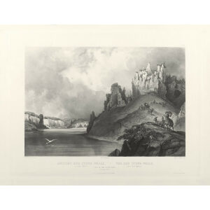 Heritage Prints Bodmer tbl 41 View of the Stone Walls on the upper Missouri