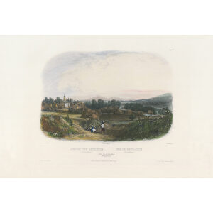 Heritage Prints Bodmer vgt 03 View of Bethlehem (Pennsylvania) (color)