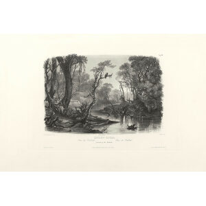 Heritage Prints Bodmer vgt 08 Cutoff River Branch of the