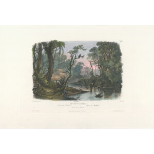 Heritage Prints Bodmer vgt 08 Cutoff River Branch of the Wabash (color)