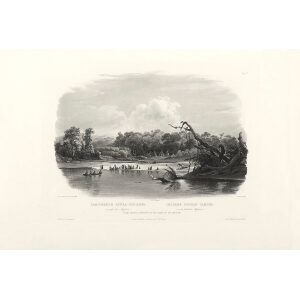 Heritage Prints Bodmer vgt 11 Punka Indians Encamped on the Banks of the Missouri