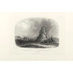 Heritage Prints Bodmer vgt 21 The Elk-horn Pyramid on the Upper Missouri