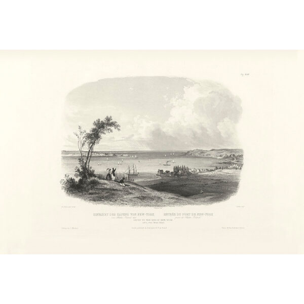 Heritage Prints Bodmer vgt 33 Entry to the Bay of New York