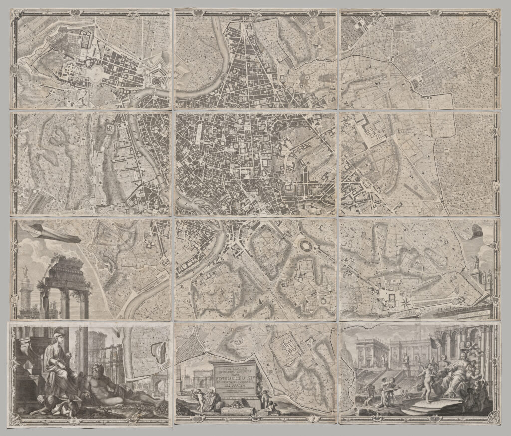Map of Rome by Giambattista Nolli - Heritage Prints