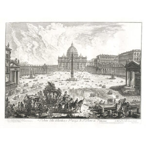 Basilica e Pizza di S. Pietro - Giovanni Battista Piranesi – Le Vedute di Roma – Facsimile Giclee Print