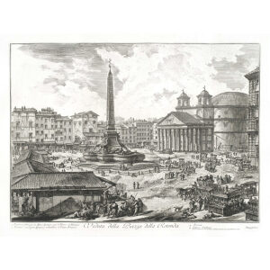 Vedute della Piazza Rotonda - Giovanni Battista Piranesi – Le Vedute di Roma – Facsimile Giclee Print
