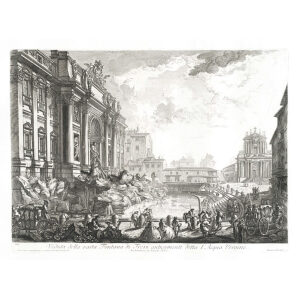 Veduta della vasta Fontana di Trevi - Giovanni Battista Piranesi – Le Vedute di Roma – Facsimile Giclee Print