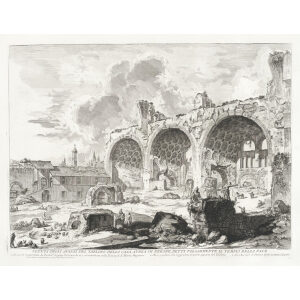 Veduta degli avanzi del Tablino della Casa Aurea di Nerone (1) - Giovanni Battista Piranesi – Le Vedute di Roma – Facsimile Giclee Print