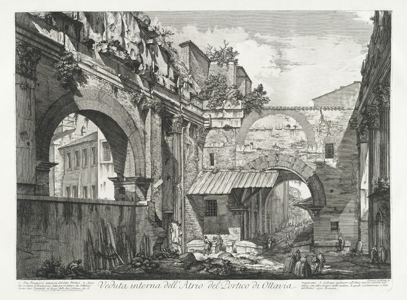 Interno del Tempio detto Canopo nella Villa Adriana - Giovanni Battista Piranesi – Le Vedute di Roma – Facsimile Giclee Print