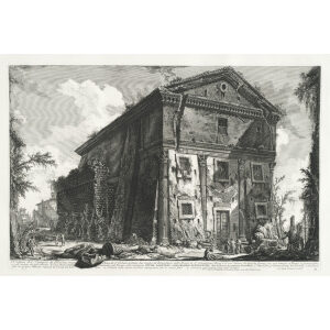 Veduta del Tempio di Bacco - Giovanni Battista Piranesi – Le Vedute di Roma – Facsimile Giclee Print