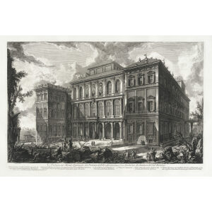 Veduta sul Monte Quirinale del Palazzo dell' Eccellentissima Casa Barberini - Giovanni Battista Piranesi – Le Vedute di Roma – Facsimile Giclee Print