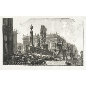 Piranesi Vedute 2-09 Veduta del Campidoglio di fianco