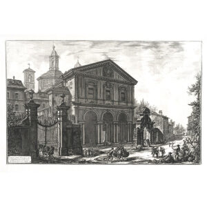 Piranesi Vedute 1-21 Veduta della Basilica di S. Sebastiano fuori delle Mura di Roma, su la Via Appia