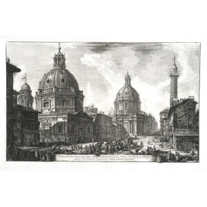 Veduta delle due Chiese - Giovanni Battista Piranesi – Le Vedute di Roma – Facsimile Giclee Print