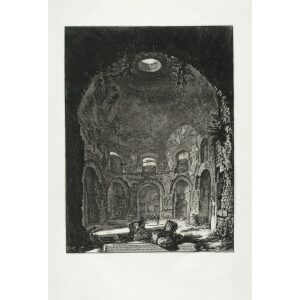Veduta interna del Tempio della Tosse - Giovanni Battista Piranesi – Le Vedute di Roma – Facsimile Giclee Print