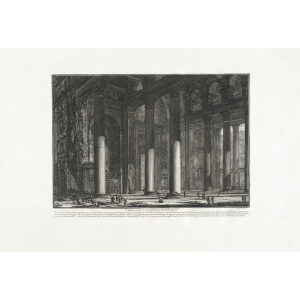 Veduta interna del Pronao del Pantheon - Giovanni Battista Piranesi – Le Vedute di Roma – Facsimile Giclee Print