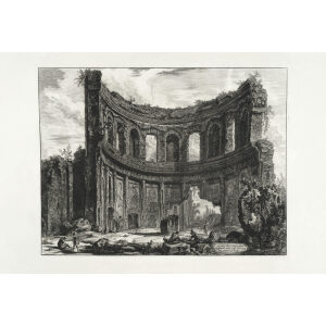 Avanzi del Tempio detto di Apollo della Villa Adriana - Giovanni Battista Piranesi – Le Vedute di Roma – Facsimile Giclee Print