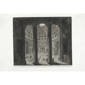 Veduta interna del Pantheon - Giovanni Battista Piranesi – Le Vedute di Roma – Facsimile Giclee Print