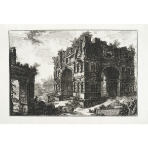 Tempio detto volgarmente di Giano - Giovanni Battista Piranesi – Le Vedute di Roma – Facsimile Giclee Print
