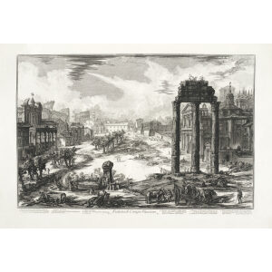Veduta di Campo Vaccino (2) - Giovanni Battista Piranesi – Le Vedute di Roma – Facsimile Giclee Print