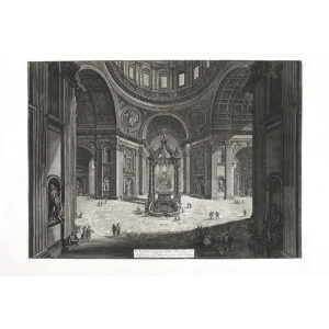 Piranesi Vedute 1-07 Veduta interna della Basilica di S. Pietro in Vaticano (2)