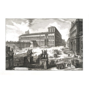 Veduta della Piazza di Monte Cavallo - Giovanni Battista Piranesi – Le Vedute di Roma – Facsimile Giclee Print