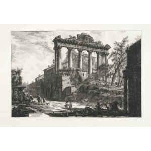 Veduta del Tempio detto della Concordia - Giovanni Battista Piranesi – Le Vedute di Roma – Facsimile Giclee Print