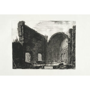 Avanzi di una Sala appartenente al Castro Pretorio nella Villa Adriana - Giovanni Battista Piranesi – Le Vedute di Roma – Facsimile Giclee Print