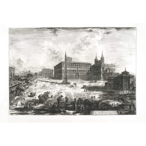 Veduta della Piazza - Giovanni Battista Piranesi – Le Vedute di Roma – Facsimile Giclee Print