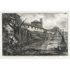 Vedute delle antiche Sostruzioni fatte da Tarquinio dette il Bel Lido - Giovanni Battista Piranesi – Le Vedute di Roma – Facsimile Giclee Print