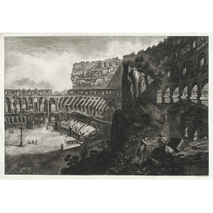 Veduta interna del Colosseo - Giovanni Battista Piranesi – Le Vedute di Roma – Facsimile Giclee Print